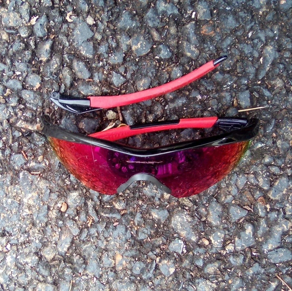 Sporty Red and Black Sunglasses